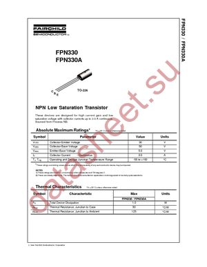 FPN330A datasheet  